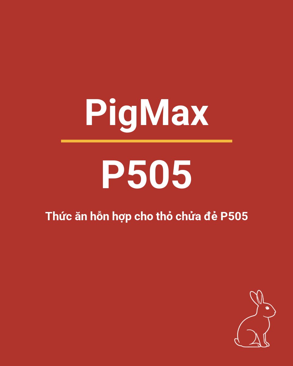Bao thức ăn chăn nuôi PigMax P505 — Thức ăn hỗn hợp cho thỏ chửa đẻ P505
