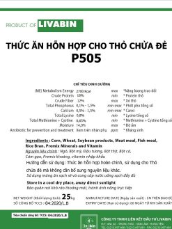 Thức ăn hỗn hợp cho thỏ chửa đẻ P505