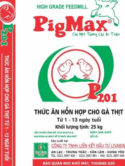 PigMax P201 <br />Thức ăn hỗn hợp cho gà thịt