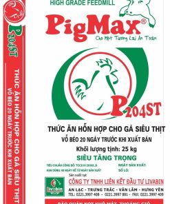 PigMax P202ST <br />Thức ăn hỗn hợp cho gà siêu thịt <br />Vỗ béo 20 ngày trước khi xuất bán
