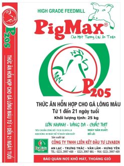 PigMax P205 <br />Thức ăn hỗn hợp cho gà lông màu <br />Từ 1 đến 21 ngày tuổi