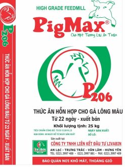 PigMax P206 <br />Thức ăn hỗn hợp cho gà lông màu <br /> Từ 22 ngày đến xuất bán