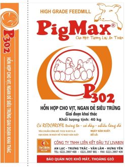 PigMax P302 <br />Thức ăn hỗn hợp cho vịt, ngan đẻ siêu trứng